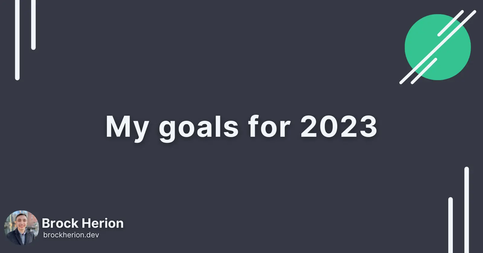 My goals for 2023