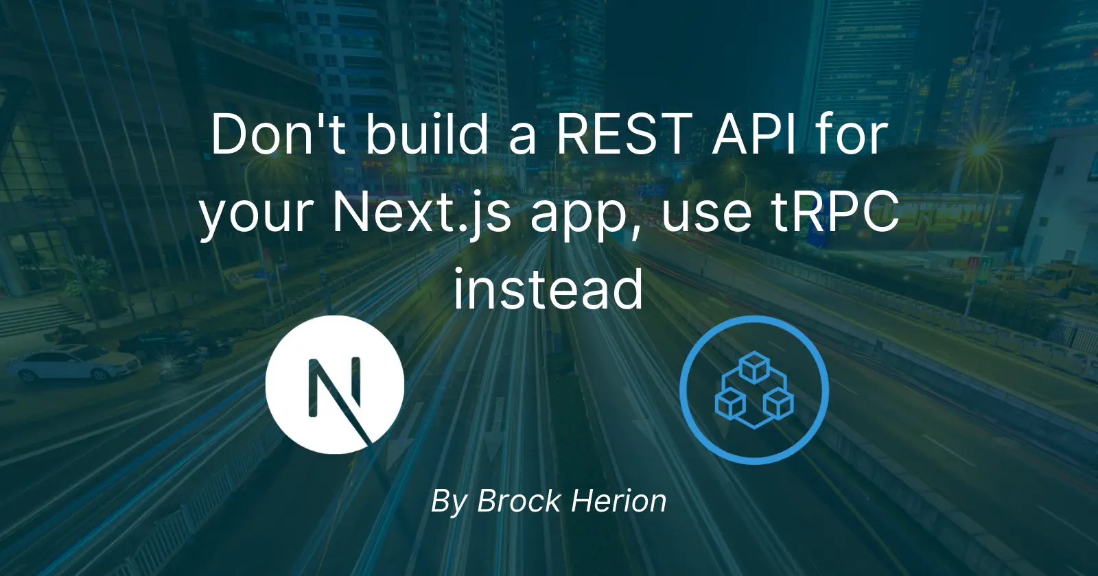 Stop building REST APIs for your Next.js apps, use tRPC instead